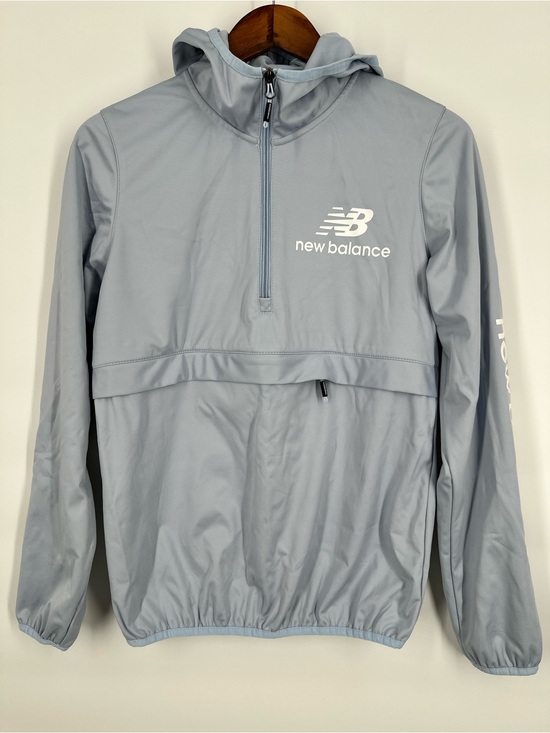 New Balance Jackets & Blazers - NEW BALANCE Women Windbreaker Pullover Hooded Jacket Light Blue